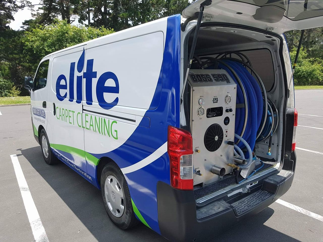 Quality Carpet Cleaning Equipment - Elite Carpet Cleaning Vans carry Van-Mounted Machines